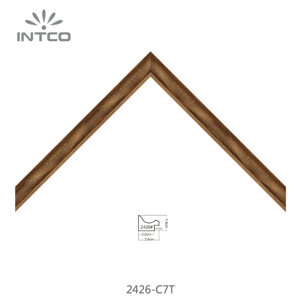 2426-C7T — 2.6cm Natur PS Bilderrahmenleiste
