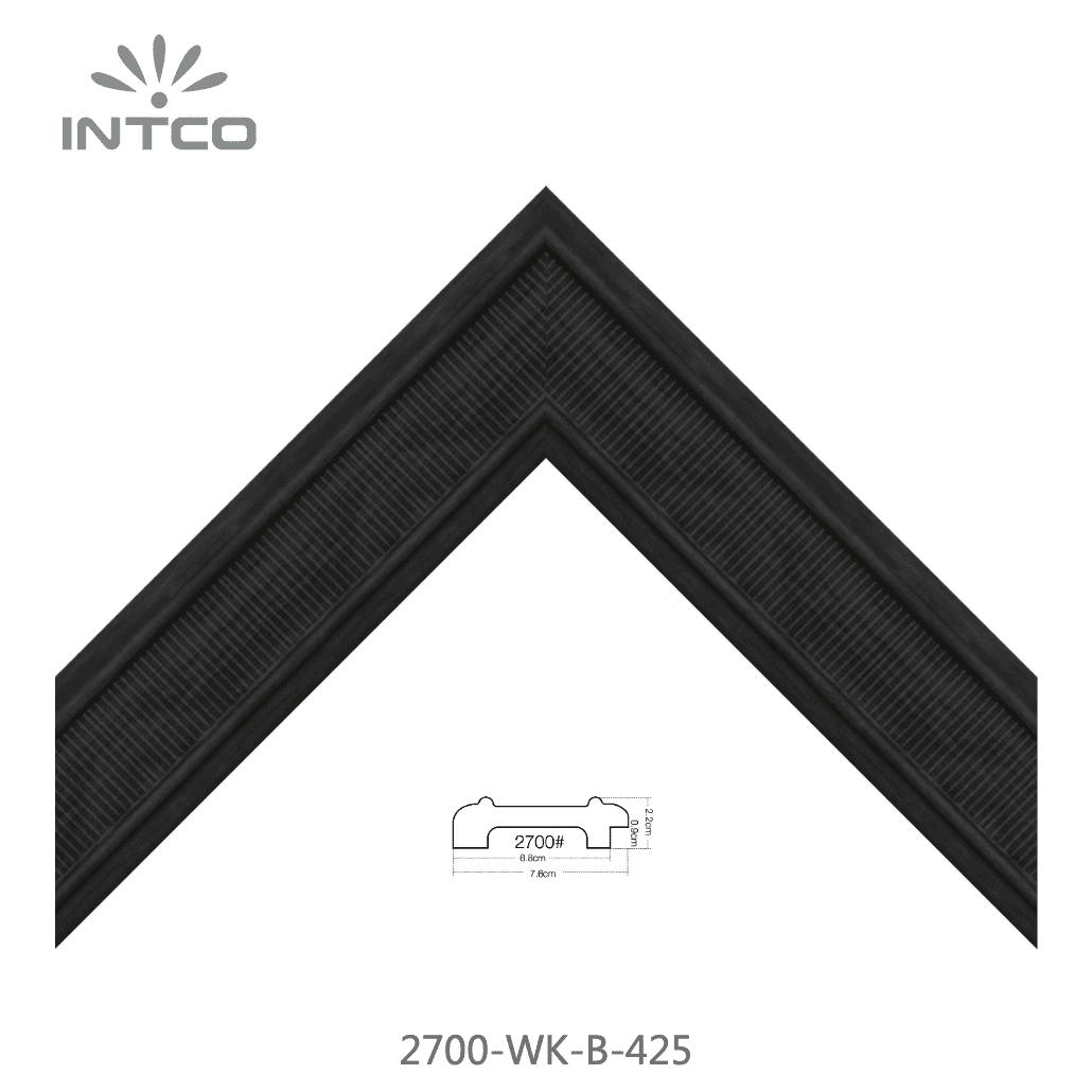 2700-WK-B-425 — 7.62cm Noir PS Baguette d'Encadrement