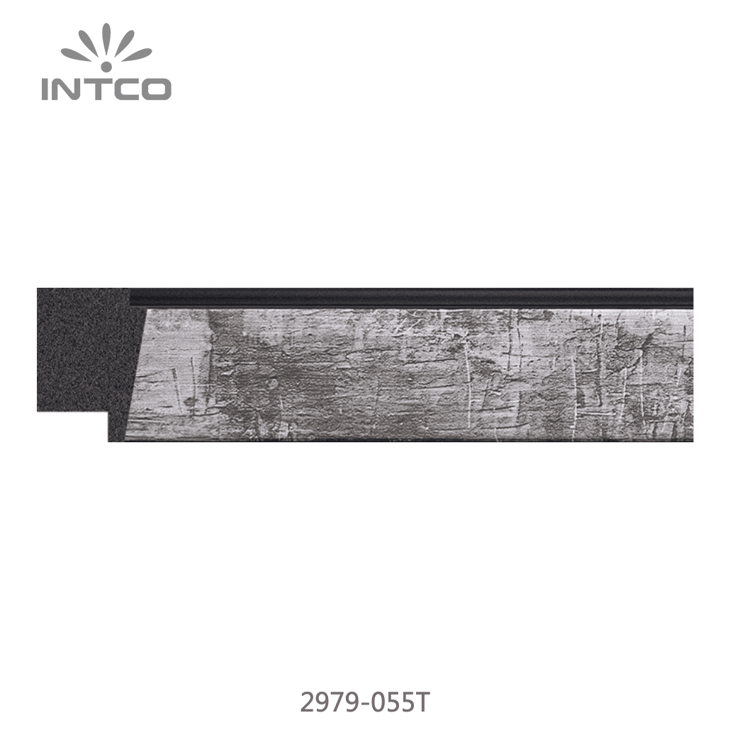 2979-055T — 3.18cm Prateado PS Moldura para Quadro