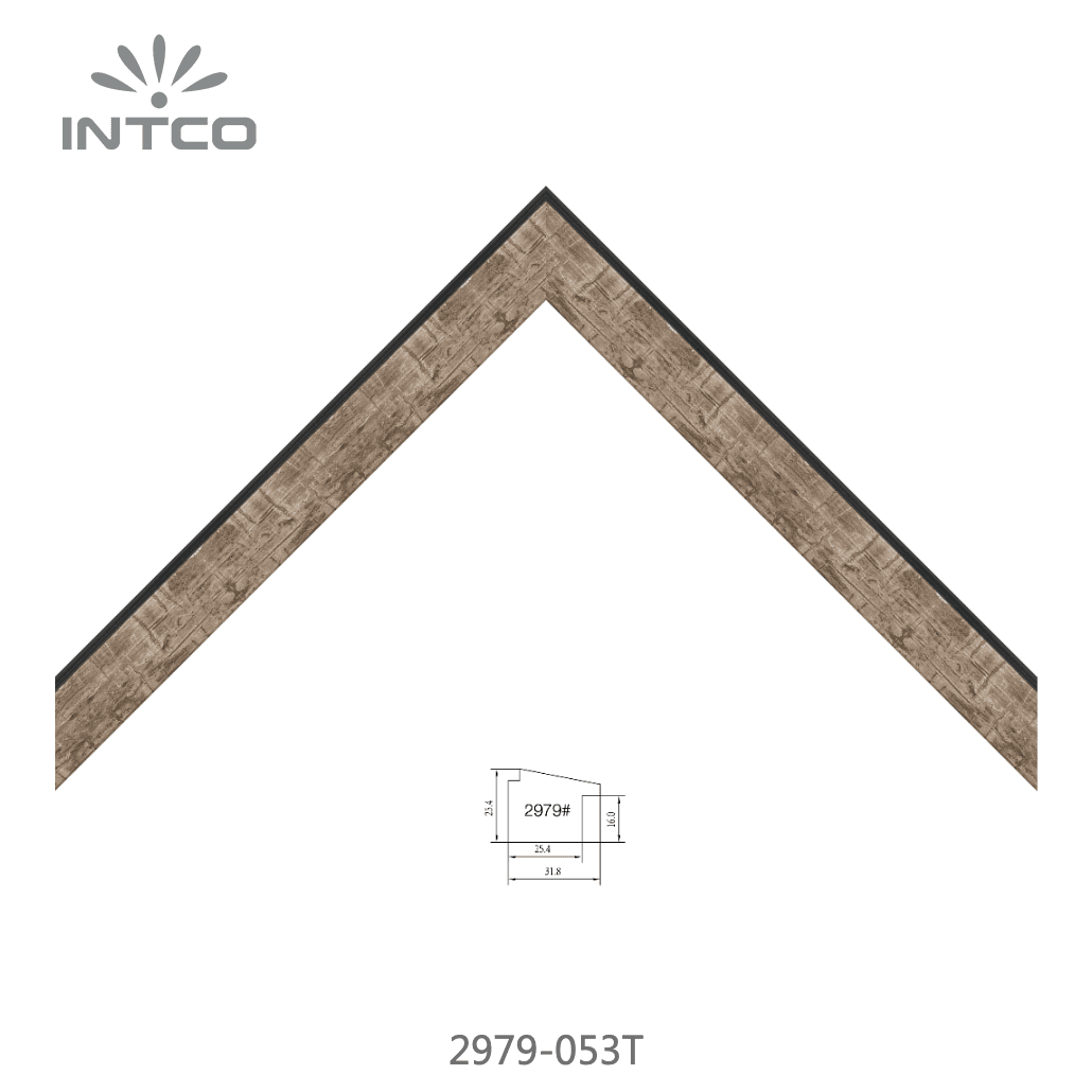 2979-053T — 3.18cm Plateado PS Moldura para Marco de Fotos