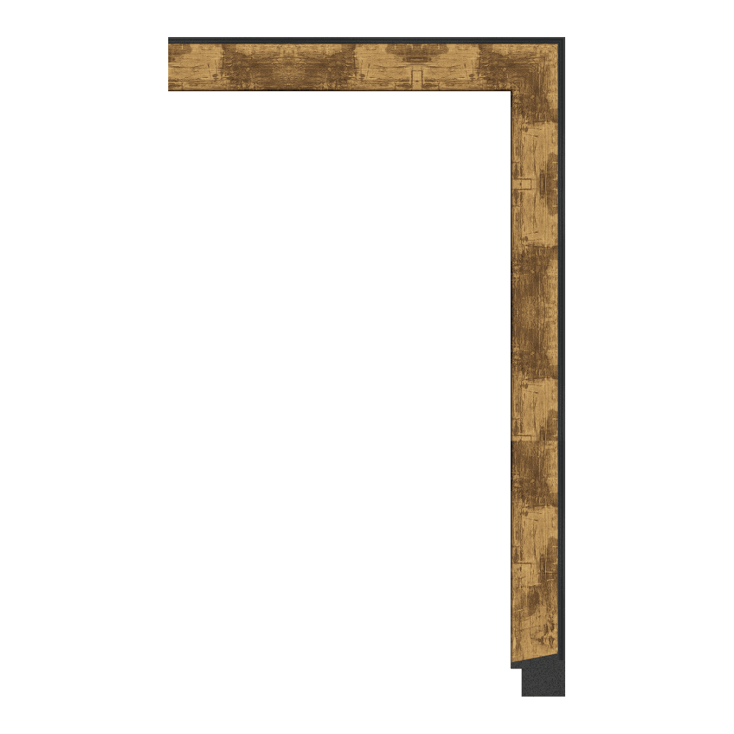 2979-052T — 3.18cm Gold PS Bilderrahmenleiste
