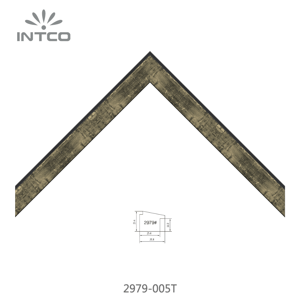 2979-005T — 3.2cm Mehrfarbig PS Bilderrahmenleiste