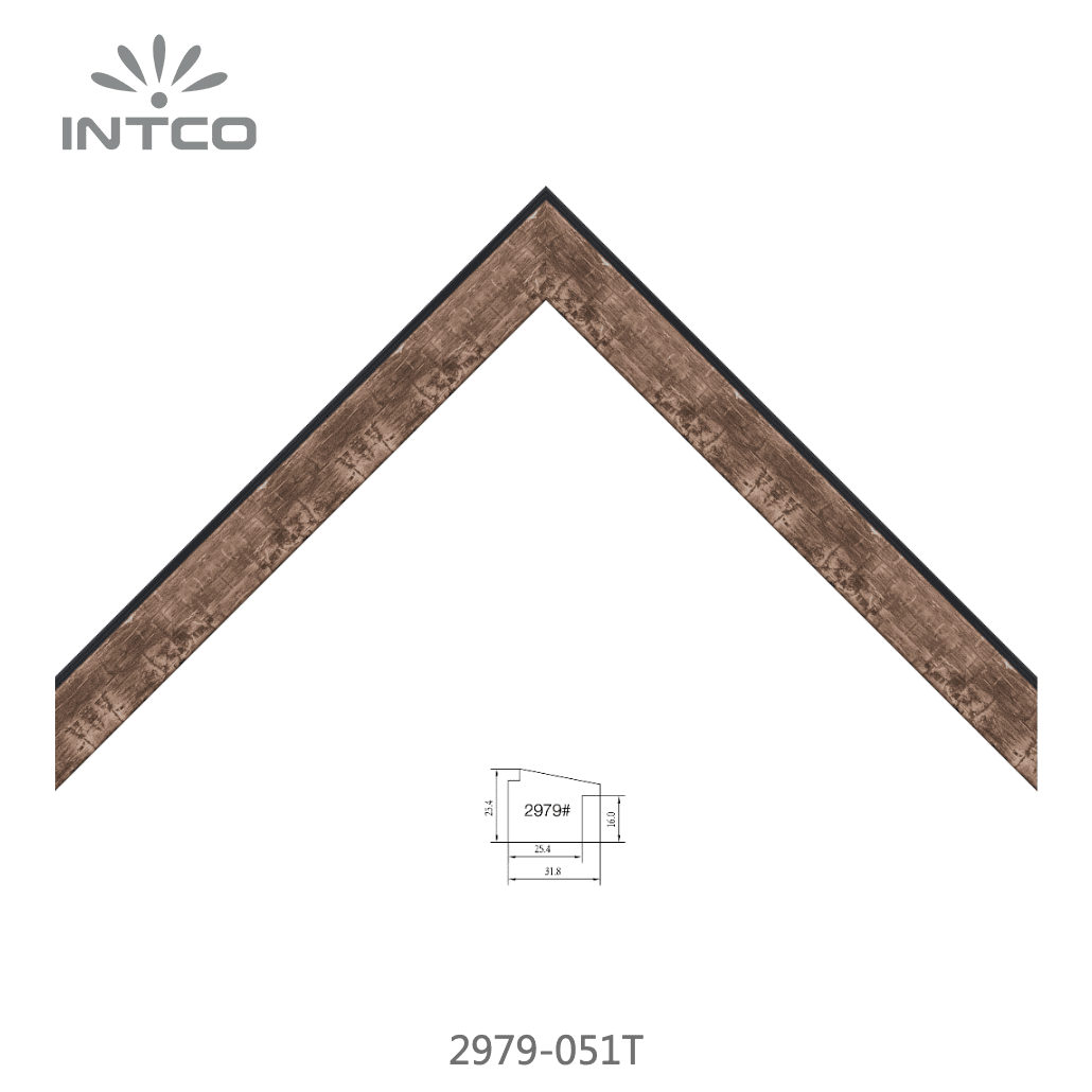 2979-051T — 3.18cm Bronze PS Moldura para Quadro