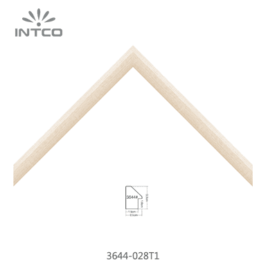 3644-028T1 — 2.5cm Naturel PS Baguette d'Encadrement