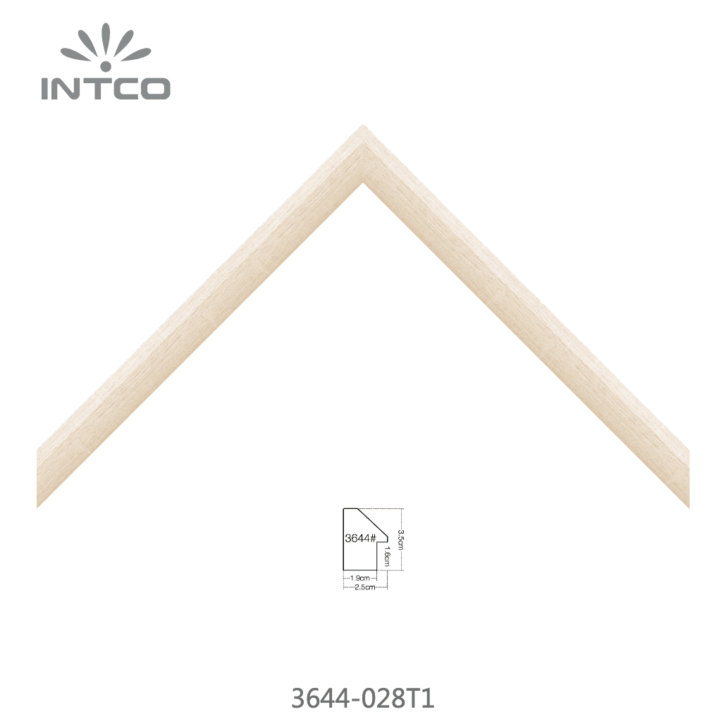 3644-028T1 — 2.5cm Naturel PS Baguette d'Encadrement