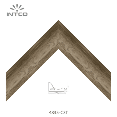 4835-C3T — 7.62cm Natur PS Bilderrahmenleiste