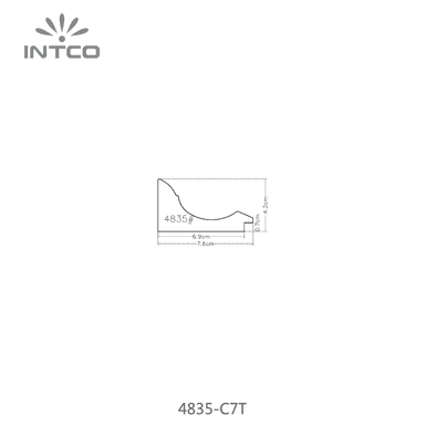 4835-C7T — 7.62cm Naturel PS Baguette d'Encadrement