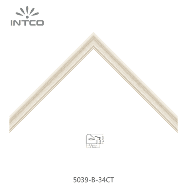 5039-B-34CT — 2.8cm Natur PS Bilderrahmenleiste