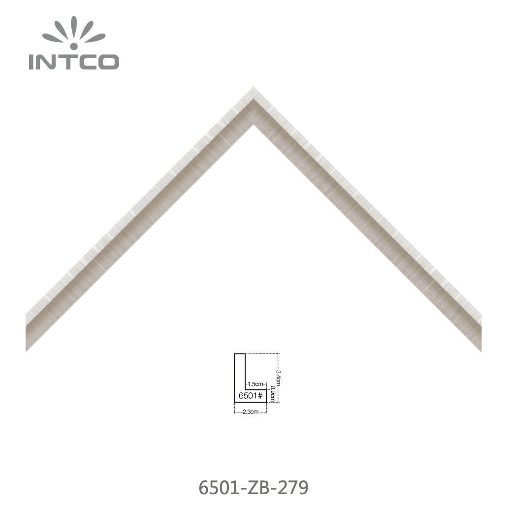 6501-ZB-279 — 2.26cm Natural PS Moldura para Quadro