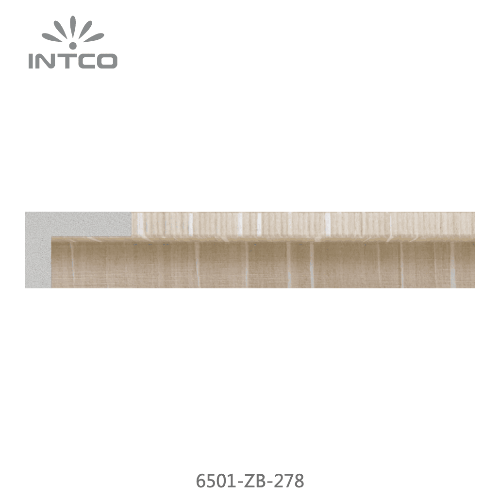 6501-ZB-278 — 2.26cm Natural PS Moldura para Marco de Fotos