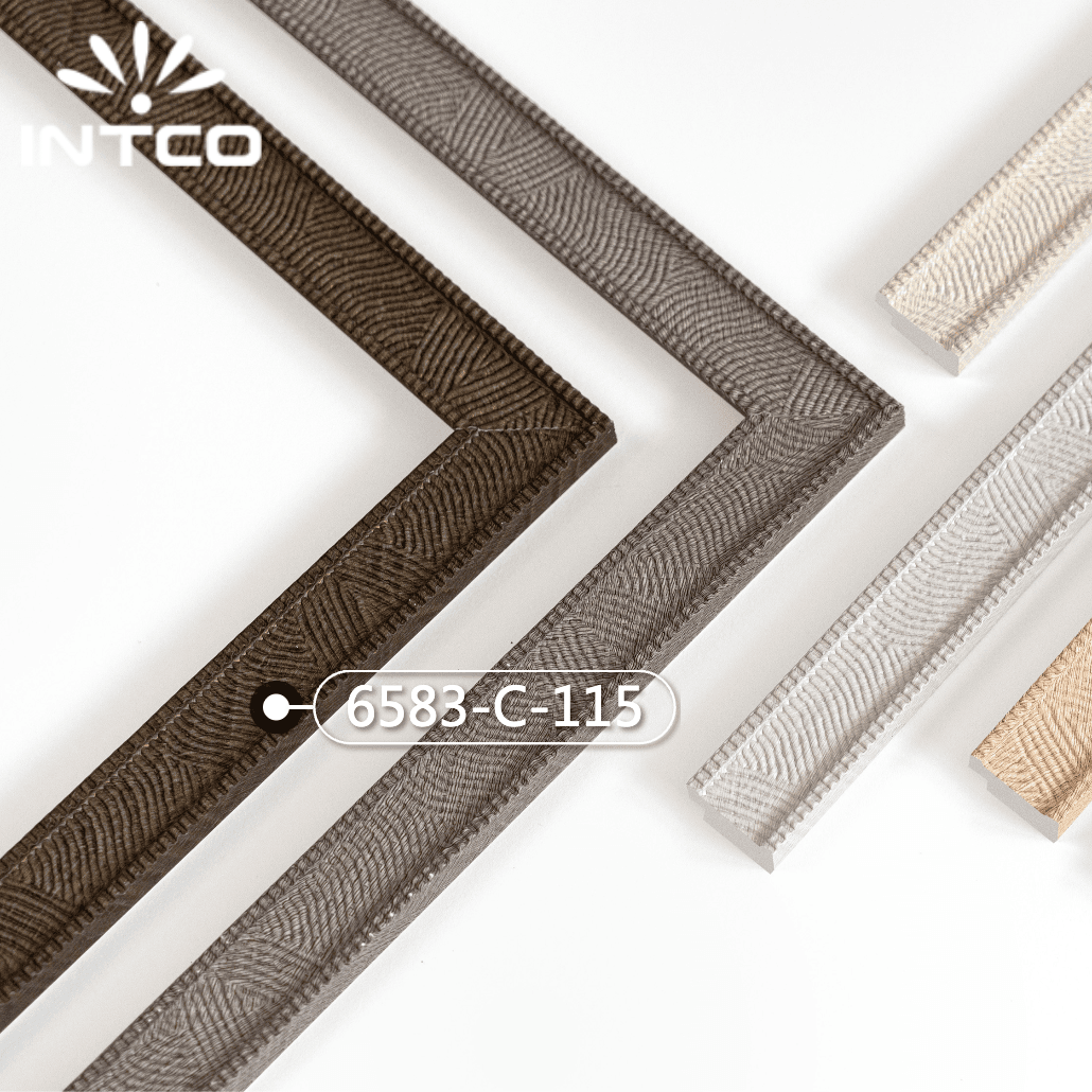 6583-C-115 — 2.54cm Natural PS Moldura para Marco de Fotos