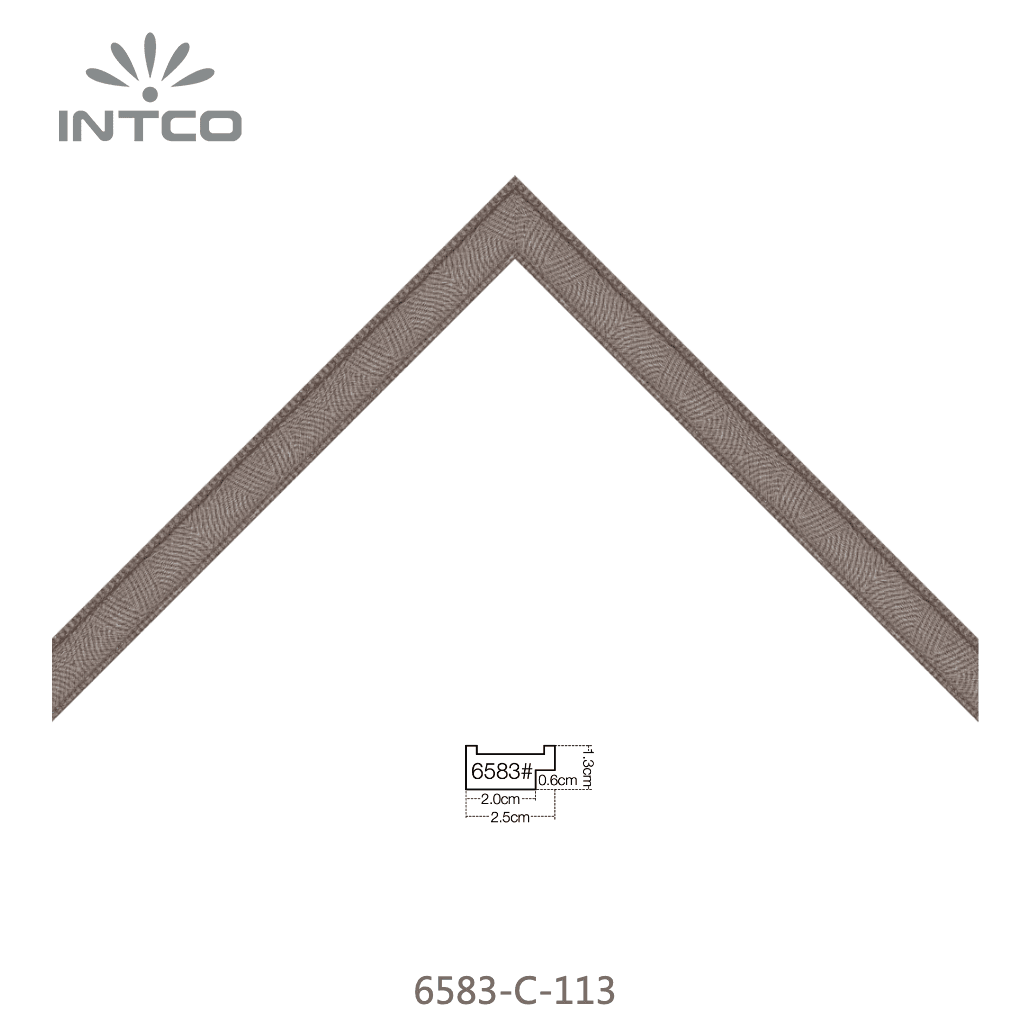 6583-C-113 — 2.54cm Natural PS Moldura para Quadro