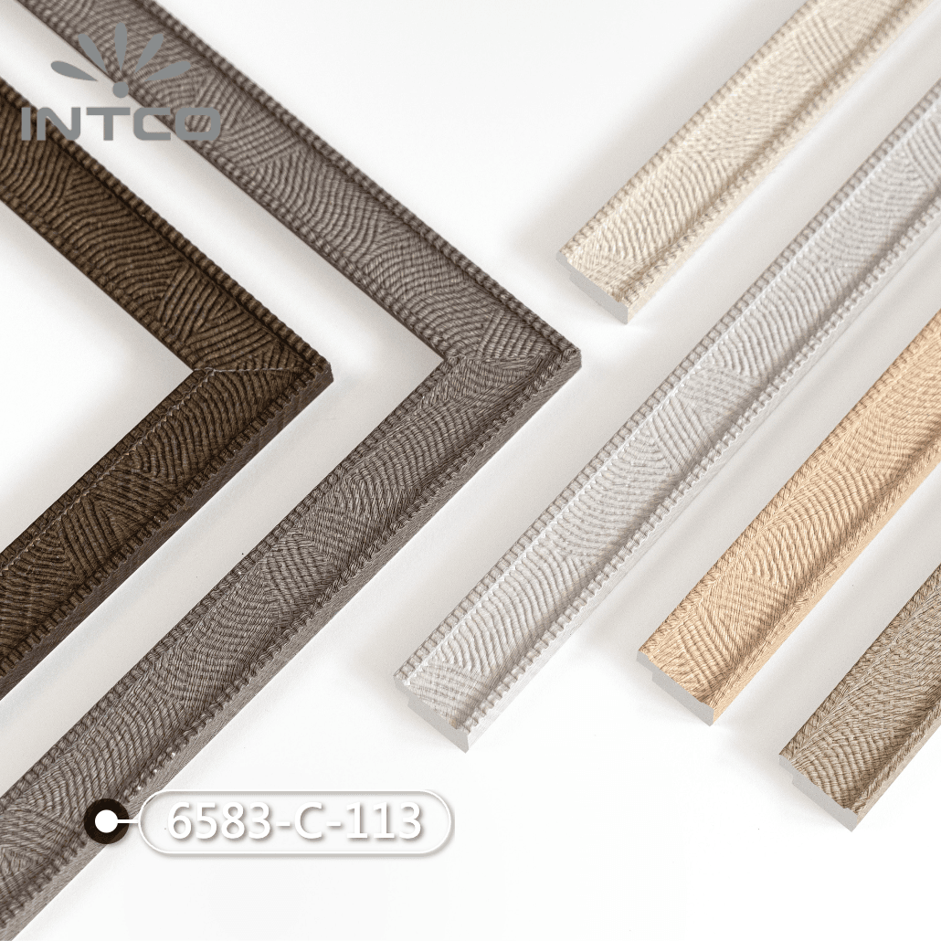 6583-C-113 — 2.54cm Natural PS Moldura para Quadro