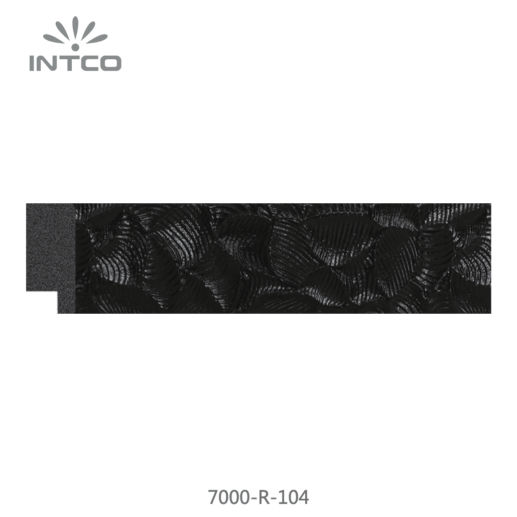 7000-R-104 — 3.18cm Noir PS Baguette d'Encadrement