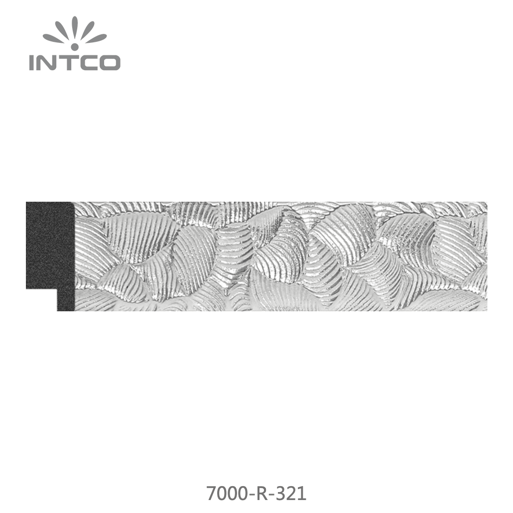 7000-R-321 — 3.18cm Silber PS Bilderrahmenleiste