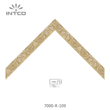7000-R-109 — 3.18cm Doré PS Baguette d'Encadrement