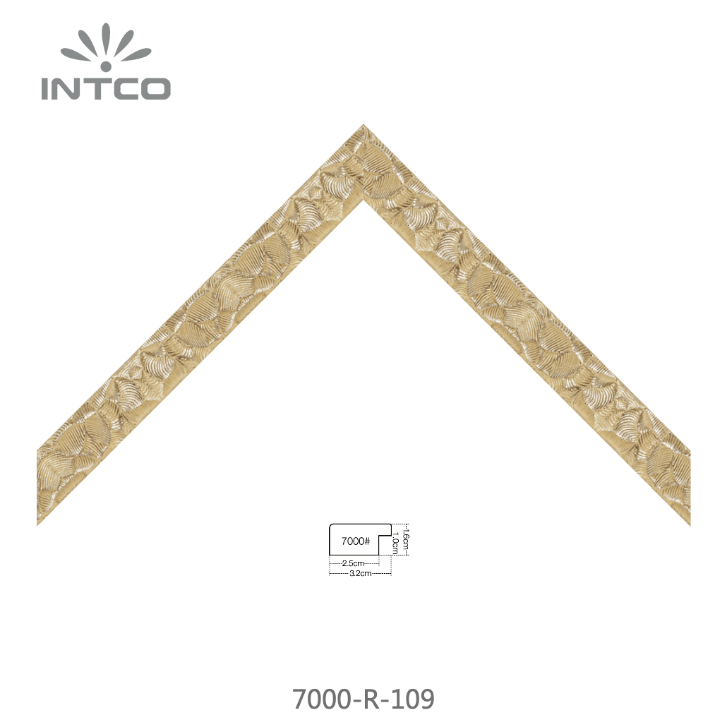 7000-R-109 — 3.18cm Doré PS Baguette d'Encadrement