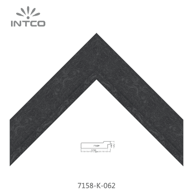 7158-K-062 — 7.37cm Natur PS Bilderrahmenleiste