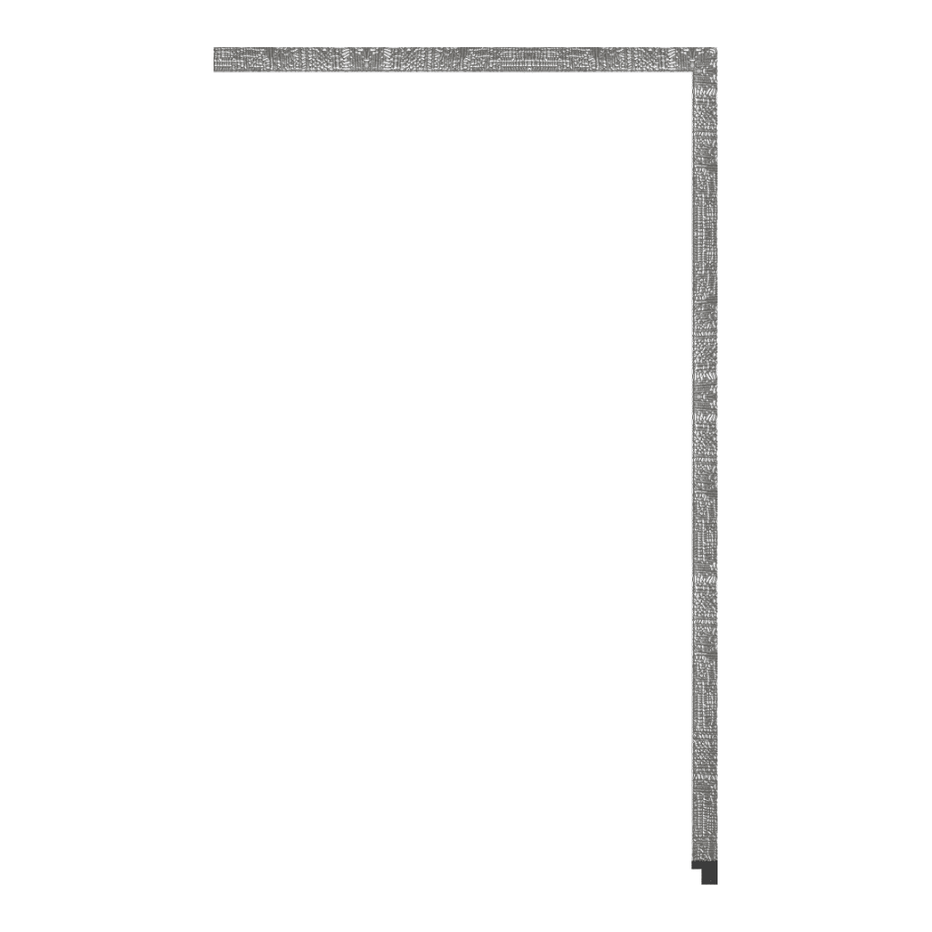 7840-B-019 — 1.2cm Argenté PS Baguette d'Encadrement