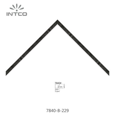 7840-B-229 — 1.2cm Argenté PS Baguette d'Encadrement