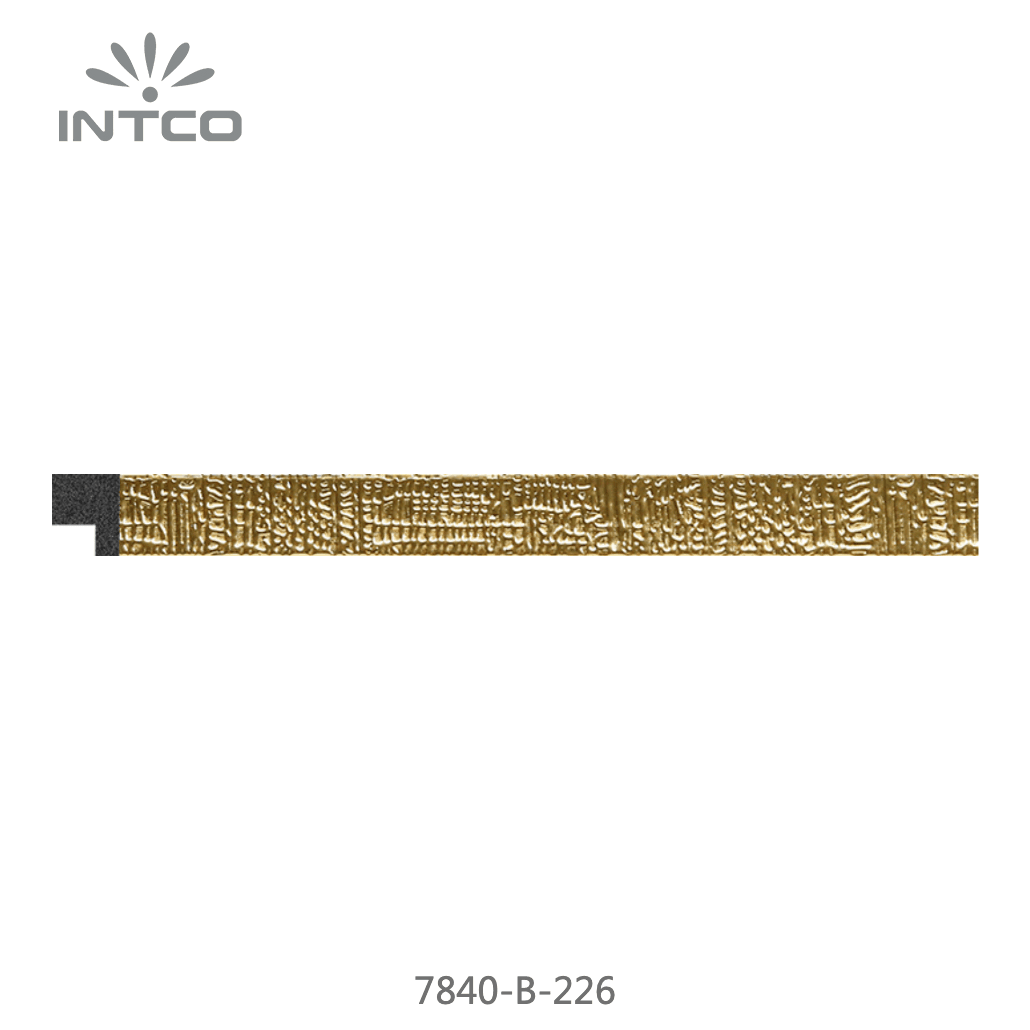 7840-B-226 — 1.2cm Gold PS Bilderrahmenleiste
