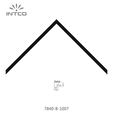 7840-B-1007 — 1.2cm Noir PS Baguette d'Encadrement