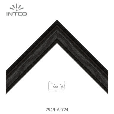 7949-A-724 — 6.3cm Noir PS Baguette d'Encadrement