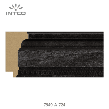 7949-A-724 — 6.3cm Noir PS Baguette d'Encadrement