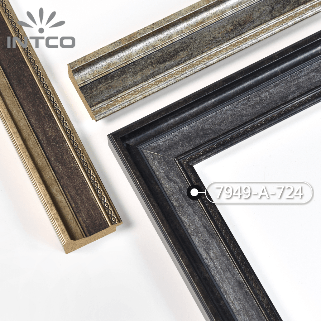 7949-A-724 — 6.3cm Noir PS Baguette d'Encadrement