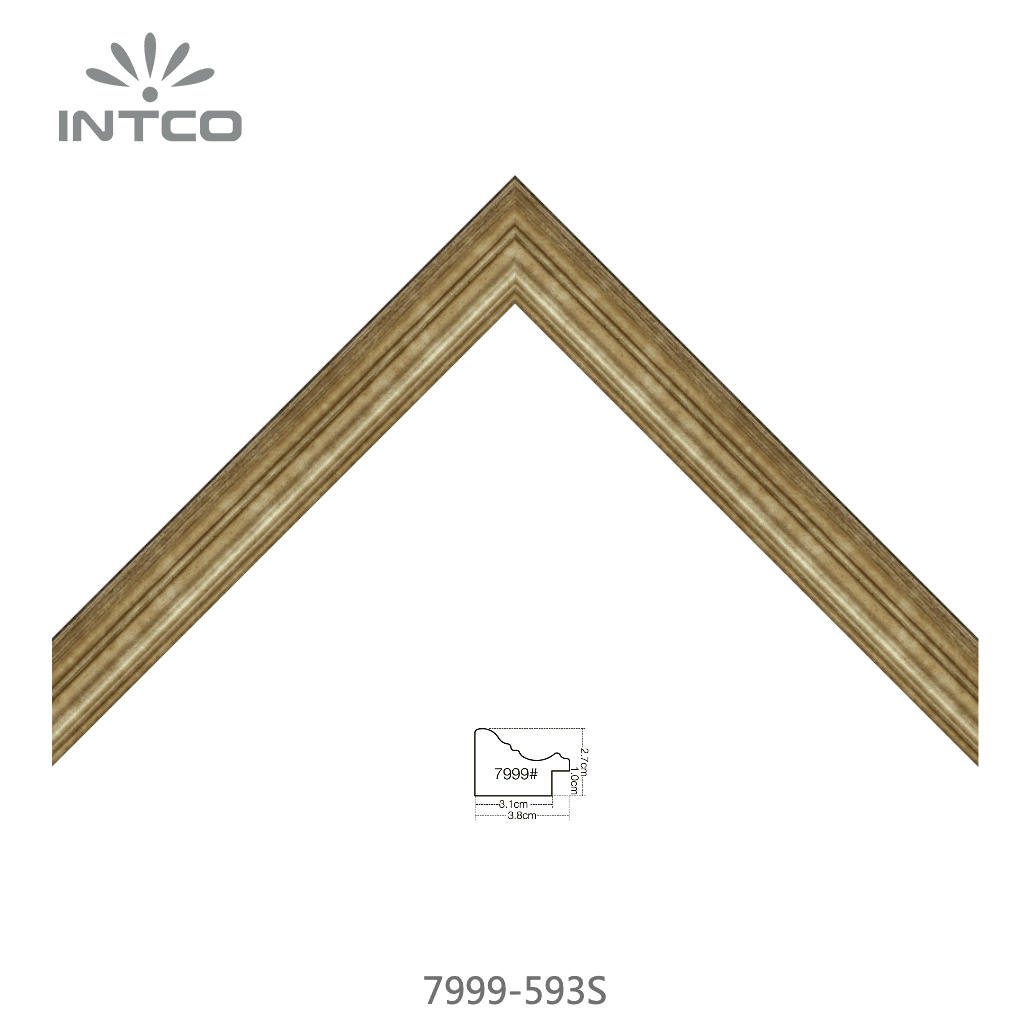 7999-593S — 3.81cm Silber PS Bilderrahmenleiste