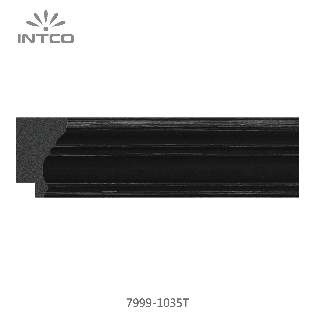 7999-1035T — 3.81cm Schwarz PS Bilderrahmenleiste