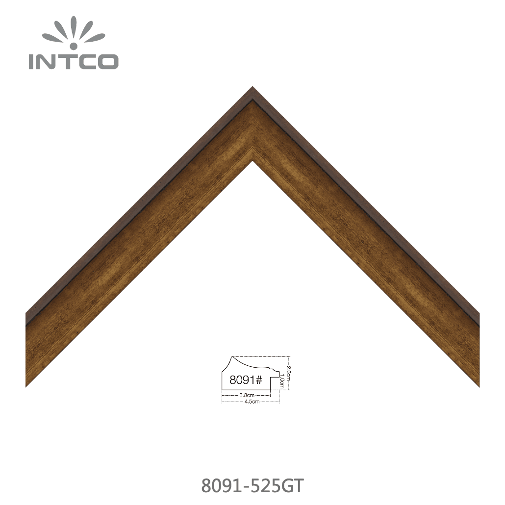 8091-525GT — 4.5cm Naturel PS Baguette d'Encadrement