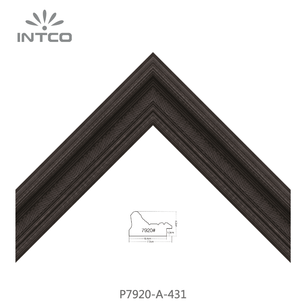 P7920-A-431 — 7.3cm Bronze PS Baguette d'Encadrement