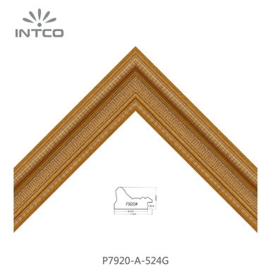 P7920-A-524G — 7.3cm Gold PS Bilderrahmenleiste