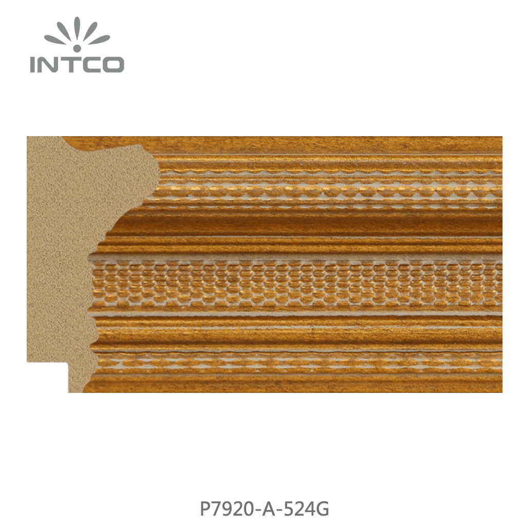 P7920-A-524G — 7.3cm Gold PS Bilderrahmenleiste