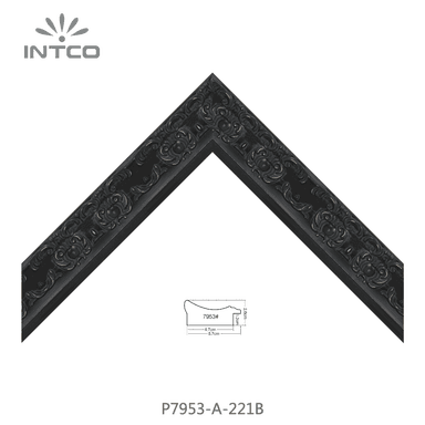 P7953-A-221B — 5.72cm Negro PS Moldura para Marco de Fotos