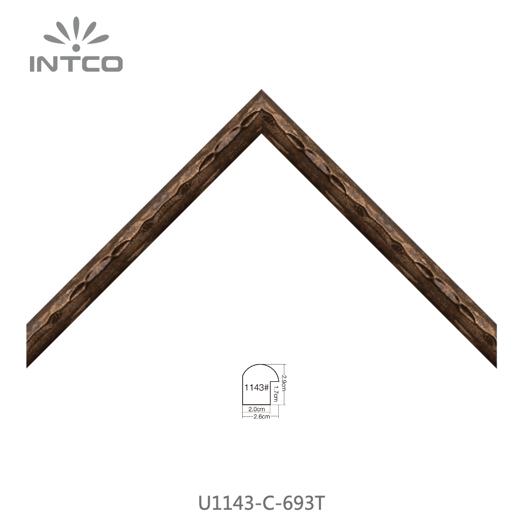 U1143-C-693T — 2.6cm Bronze PS Moldura para Quadro