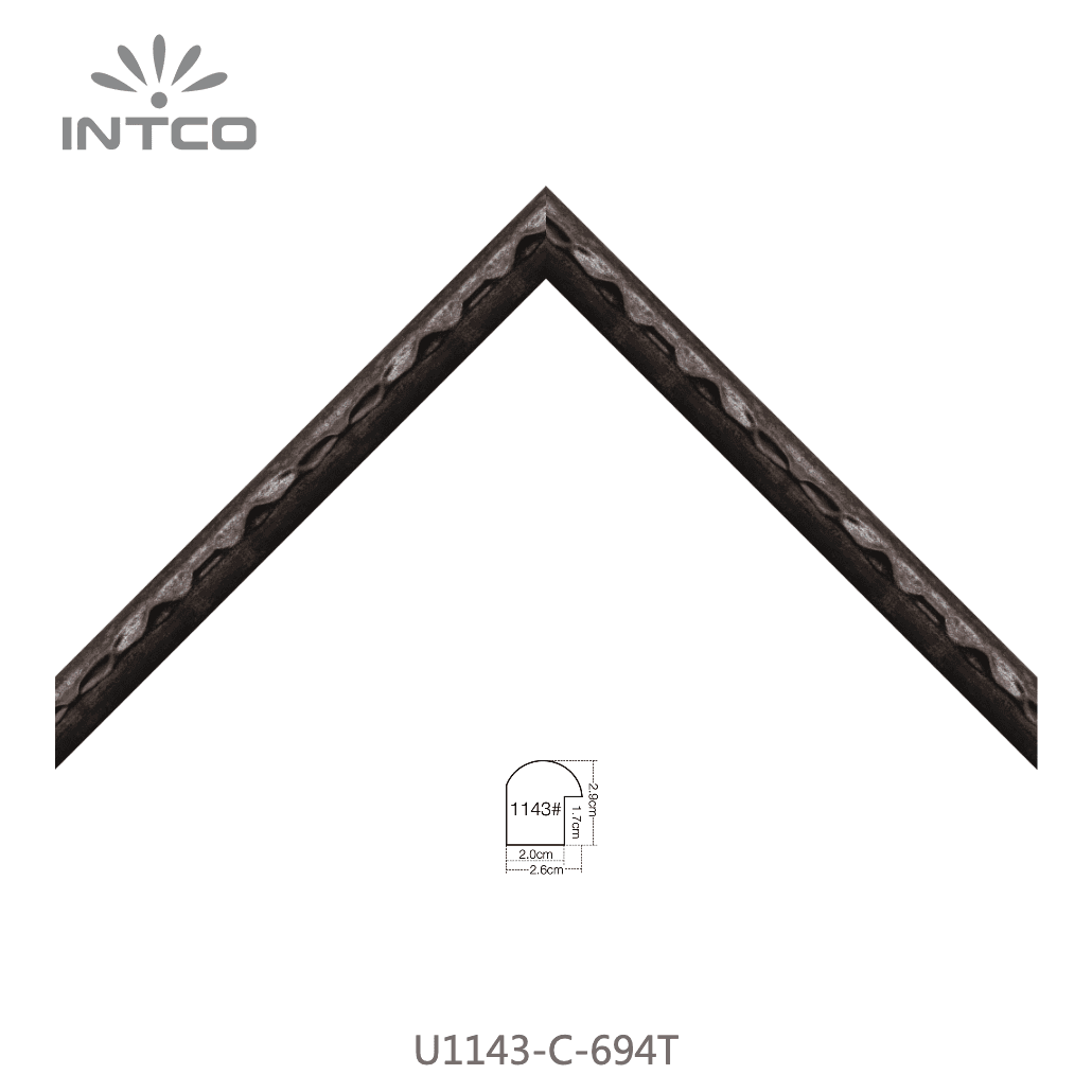 U1143-C-694T — 2.6cm Bronze PS Baguette d'Encadrement