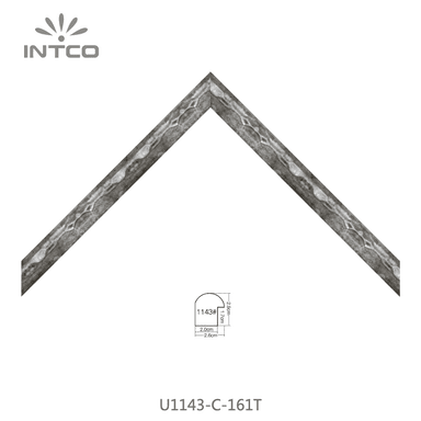 U1143-C-161T — 2.6cm Plateado PS Moldura para Marco de Fotos