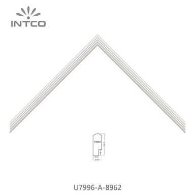 U7996-A-8962 — 2cm Branco PS Moldura para Quadro
