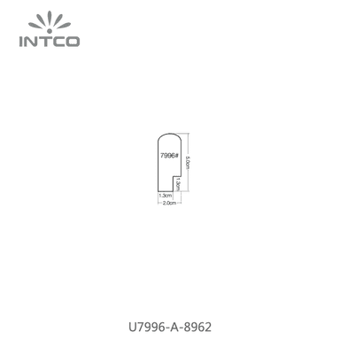 U7996-A-8962 — 2cm Branco PS Moldura para Quadro