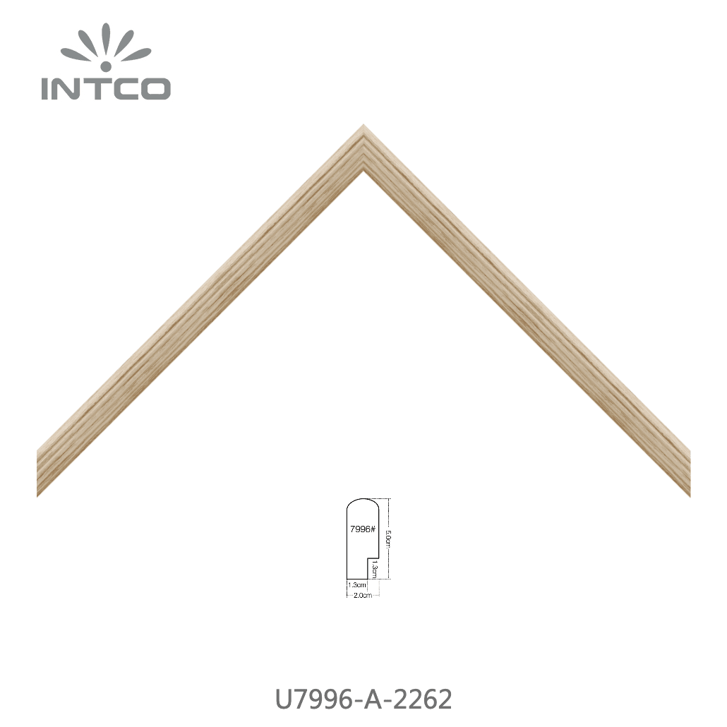 U7996-A-2262 — 2cm Natur PS Bilderrahmenleiste