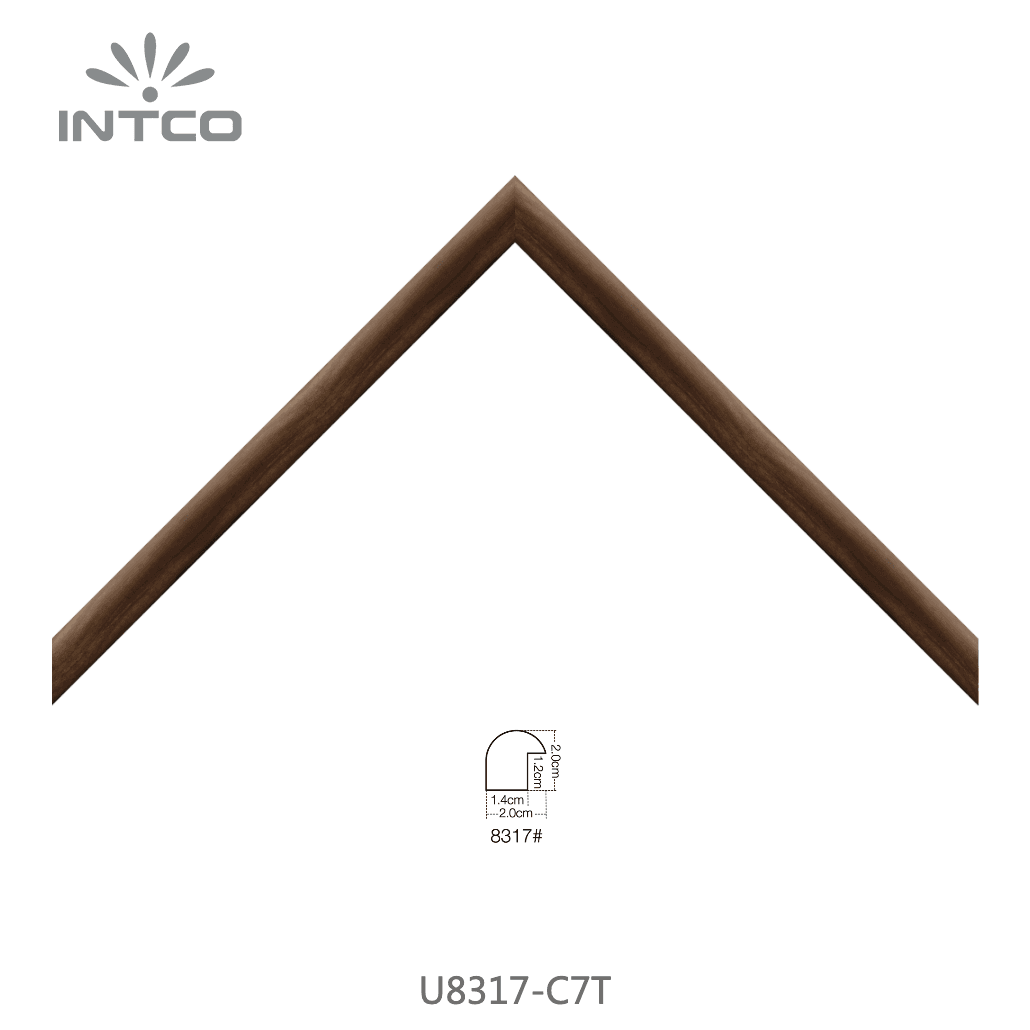 U8317-C7T — 2.01cm Natur PS Bilderrahmenleiste