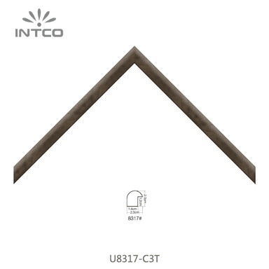 U8317-C3T — 2.01cm Natur PS Bilderrahmenleiste