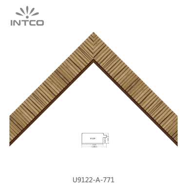 U9122-A-771 — 5.08cm Natural PS Moldura para Marco de Fotos