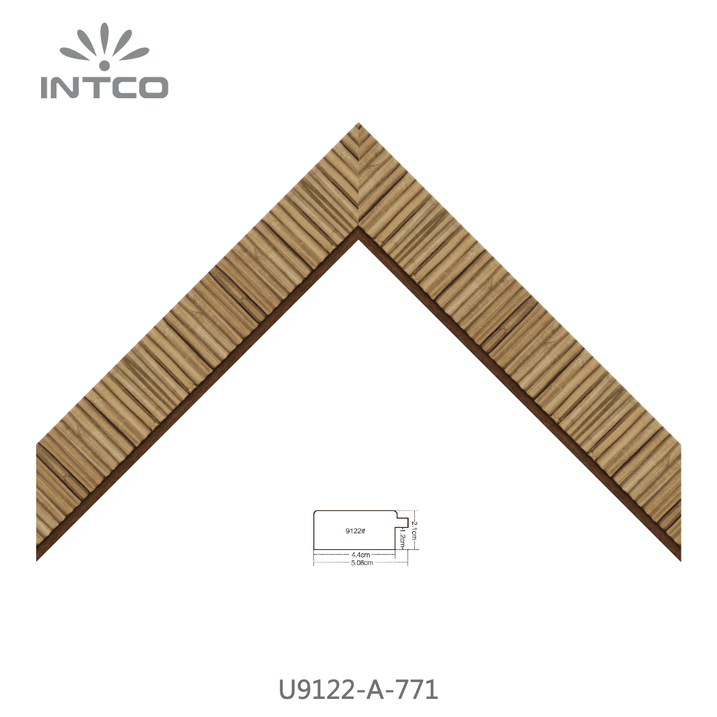 U9122-A-771 — 5.08cm Natural PS Moldura para Marco de Fotos