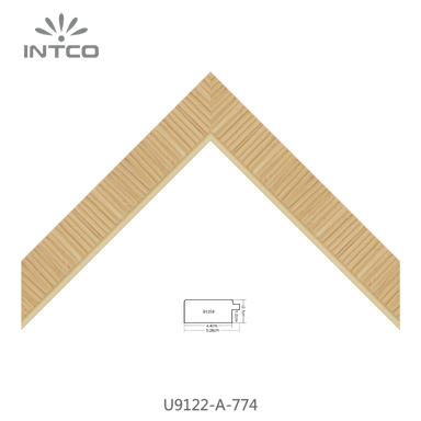 U9122-A-774 — 5.08cm Natural PS Moldura para Marco de Fotos