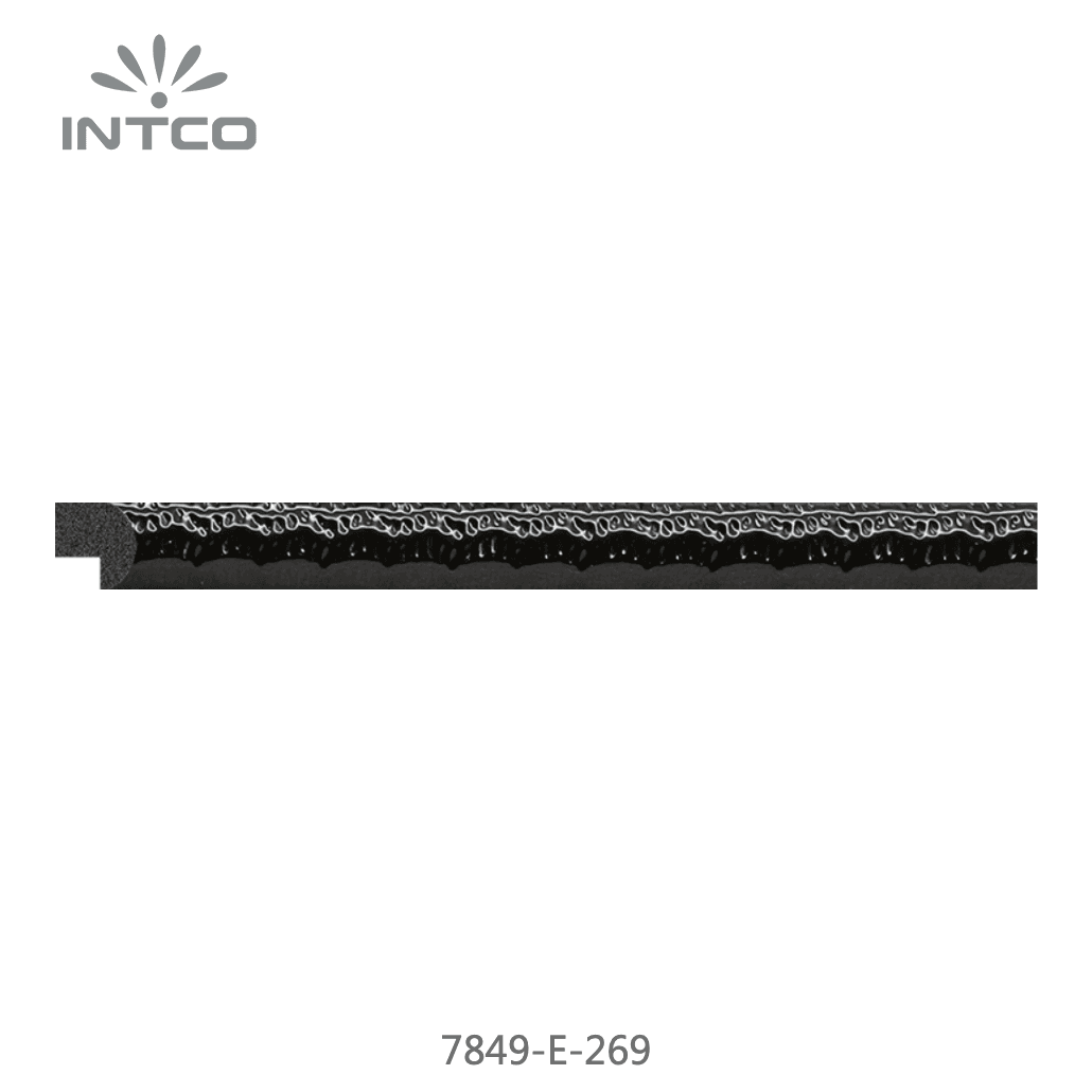 7849-E-269 — 1.2cm Preto PS Moldura para Quadro