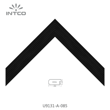 U9131-A-085 — 5cm Schwarz PS Bilderrahmenleiste