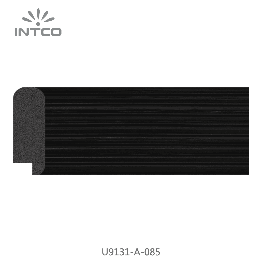 U9131-A-085 — 5cm Schwarz PS Bilderrahmenleiste